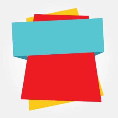 Üst üste binen renkli geometrik şekiller