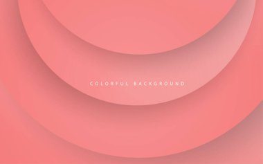 Soyut şekiller katmanlı pembe arkaplan oluşturuyor