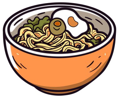 Bir kase yumurtalı erişte.