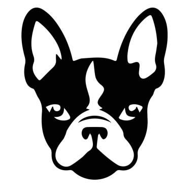 Köpeğin siyah beyaz çizimi