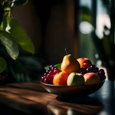 Bir kâse dolusu taze meyve.