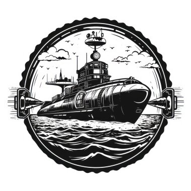 Denizaltı bulutların altında okyanus dalgaları arasında süzülüyor.