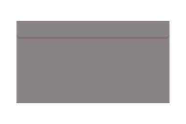 Düz yüzeyde yatan basit gri zarf