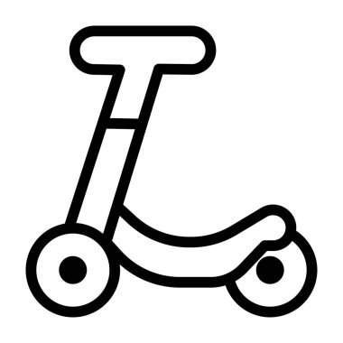 Scooter tasarımının basit taslağı