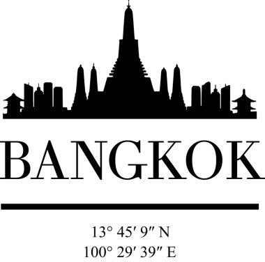 Ünlü bina ve tapınakların yer aldığı Bangkok silueti