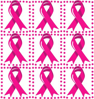 Şebeke şeklinde dizilmiş çoklu pembe kurdeleler içeren desenli grafik tasarım.