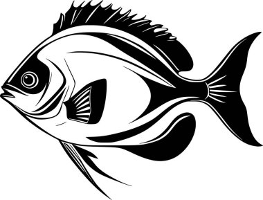 balığı web simge vektör çizim