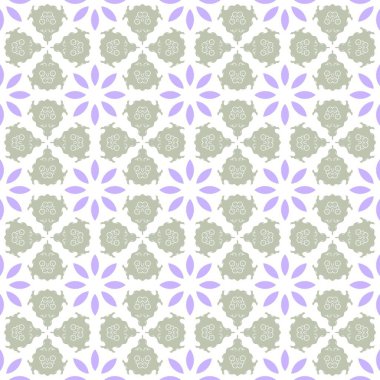 Yumuşak pastel renklerde tekrar eden çiçek deseni