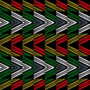 Çapraz çizgili renkli geometrik desen