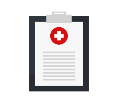 Tıbbi Pano Web simgesi vektör çizimi