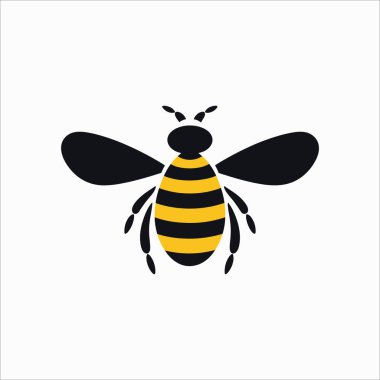 Bal Arısı Web simgesi vektör illüstrasyonu