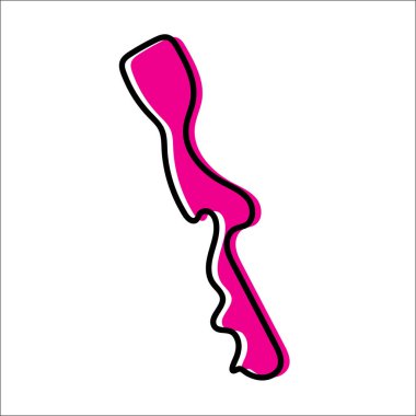 Mon myanmar vektör haritası çizimi.