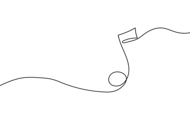 Müzik notasının basit çizimi