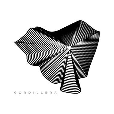 Cordillera Paraguay Ülke Haritası Görünümü: Siyah.