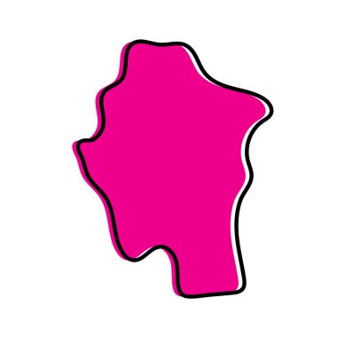 Myanmar vektör haritasının Kayah Durumu.