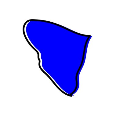 Güney Sina durum haritası tasarımı vektör formunda.