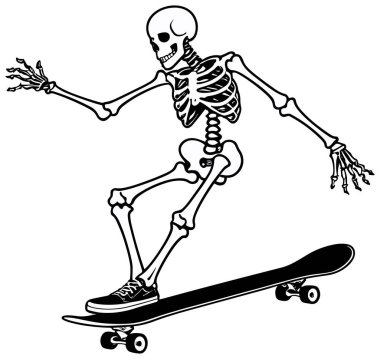 Kaykayın üstünde kaykay yaparken mutlu.