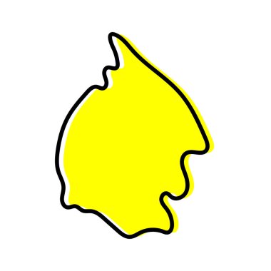 Mahaica Berbice Guyana ülkesinin devlet haritası.