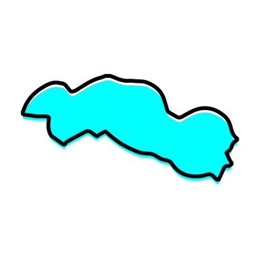 Gambiya haritasının merkez nehir yönetim bölgesi.