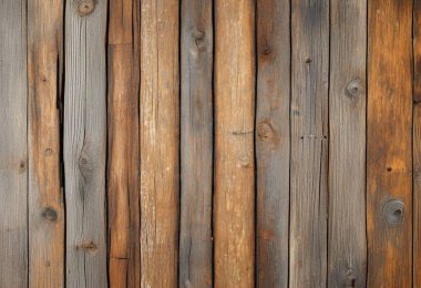 Ahşap döşemeler rustik desen arka planında sıralanmış.