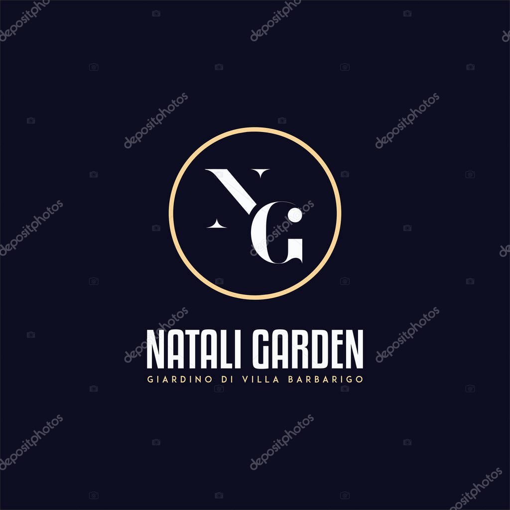 Alphabet letter icon logo Gn, NG, GN Logo Emblem Monogram, Lette