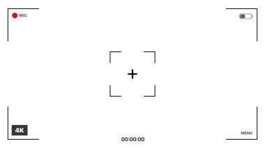 Beyaz ekran, kamera görüntüleyicisi ile çapraz görüş merkezini örtüyor