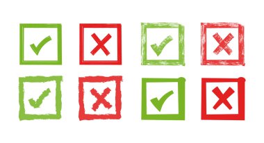 işaretleri işaretle ve vektör illüstrasyonunu işaretle