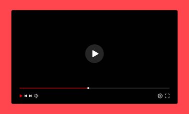 Düğme web simge vektör çizim oynamak