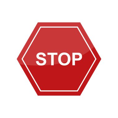 Beyaz metinli kırmızı dur işareti