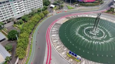 Anıt ve Çeşmeli Büyük Şehir Kavşağı Havadan Görünümü