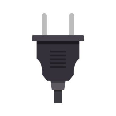 İki çatallı siyah elektrik prizi