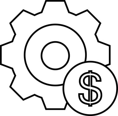 Yanında dolar sembolü olan siyah beyaz eşyalar.