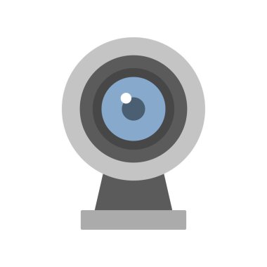 Mavi lensli basit webcam illüstrasyonu