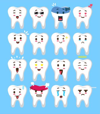 Diş Icon Set vektör çizim