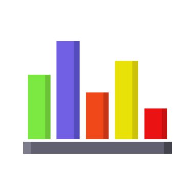 Çeşitli verileri gösteren renkli çubuk grafiği