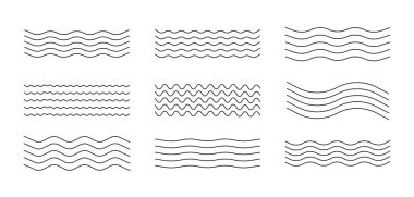 Bir ızgara düzeninde düzenlenmiş çeşitli çizgilerin siyah ve beyaz çizimi
