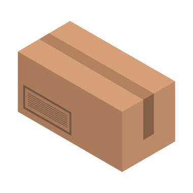 Üzerinde bant ve havalandırma delikleri olan kahverengi karton kutu.