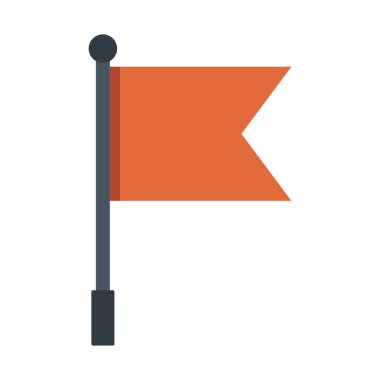 Direkte sallanan turuncu bayrak