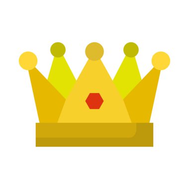 Kırmızı değerli ve yeşil uçlu sarı taç