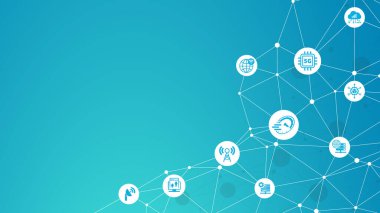 İş ve teknoloji, hız, sinyal, ağ, teknoloji, büyük veri, çok ve trafik simgeleri için 5G bayrak web simgesi.