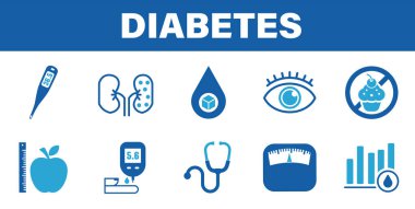 Diyabet. Glikoz için kan testi, hipoglisemi ya da hiperglisemi teşhisi için glukometre kullanılıyor. Laboratuvar ekipmanları, şırınga. Doktor şeker seviyesini ölçüyor. Dünya Diyabet Farkındalığı Günü.