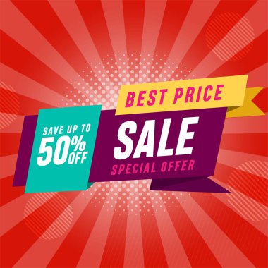 Satış afişi şablonu tasarımı. Sınırlı Zaman Teklif Özel SancağıName.