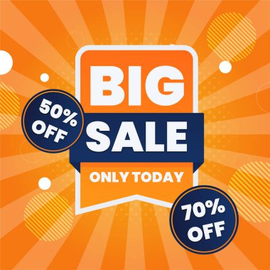 Satış afişi tasarımı, büyük indirim özel teklifi. 