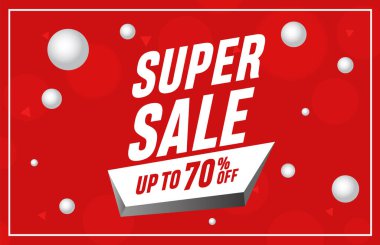 Satış afişi şablonu tasarımı, Süper satış özel teklifi. 