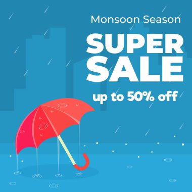 Satış afişi şablonu tasarımı, Süper satış özel teklifi. 