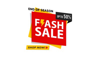 Flaş Satış afişi şablon tasarımı. vektör EPS 10