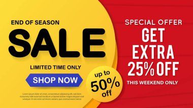 Satış afişi şablonu tasarımı. Sınırlı Zaman Teklif Özel SancağıName.