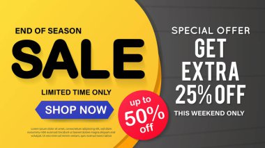 Satış afişi şablonu tasarımı. Sınırlı Zaman Teklif Özel SancağıName.