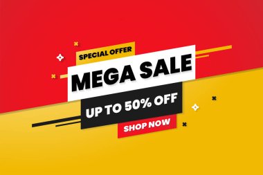 Satış afişi şablonu tasarımı. Sınırlı Zaman Teklif Özel SancağıName.