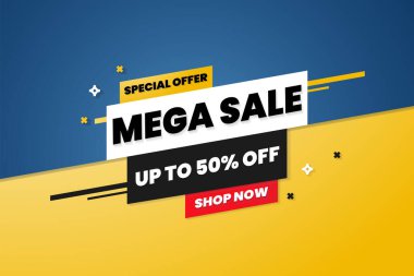 Satış afişi şablonu tasarımı. Sınırlı Zaman Teklif Özel SancağıName.